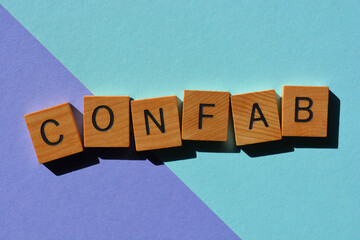 Wall Mural - Confab, word as banner headline