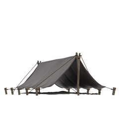 3d rendering illustration of a simple pup tent