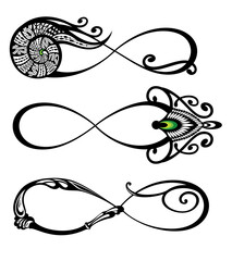 Wall Mural - infinity symbolfor your design. infinity loop icon design. isolated on white background