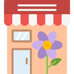 Wall Mural - Flower Shop Icon