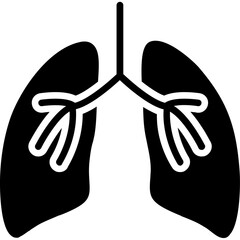 Wall Mural - Lungs Icon