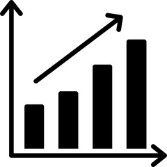 Sticker - Increasing Stocks Graphic Of Bars Icon