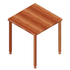 Wall Mural - 3d rendering illustration of a small side table