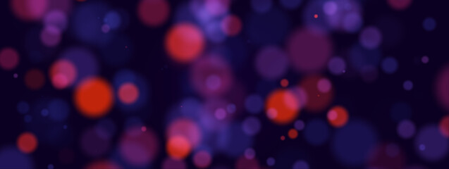 Wall Mural - Abstract colorful bokeh light banner background - bokeh background 