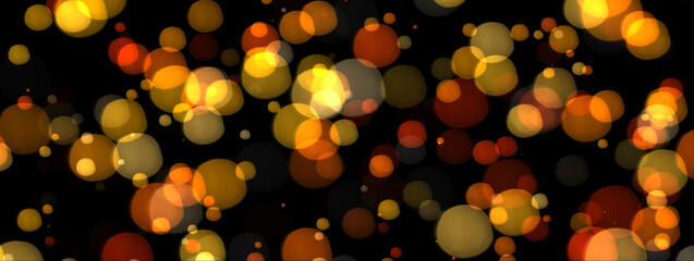 Wall Mural - Abstract colorful bokeh light banner background - bokeh background 