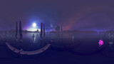 Fototapeta  - Panoramic rendering of an alien planet