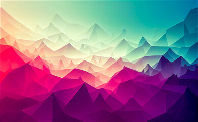 Wall Mural - Abstract mountain background