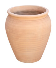 Large Terracotta Clay Planter Flower Pot Flowerpot. Craft Planting Concept