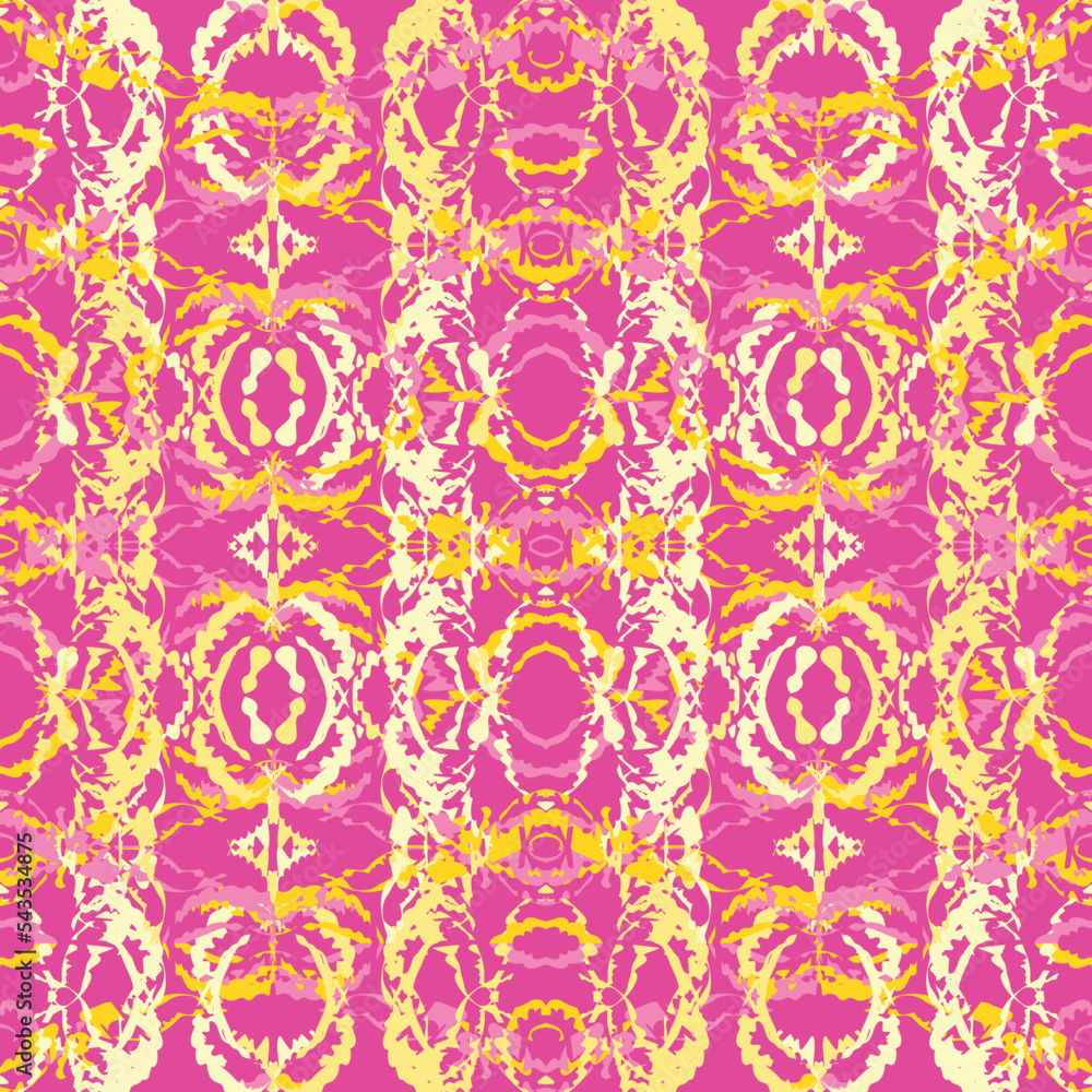 Seamless fractal pattern in vector format for printed fabrics or any ...