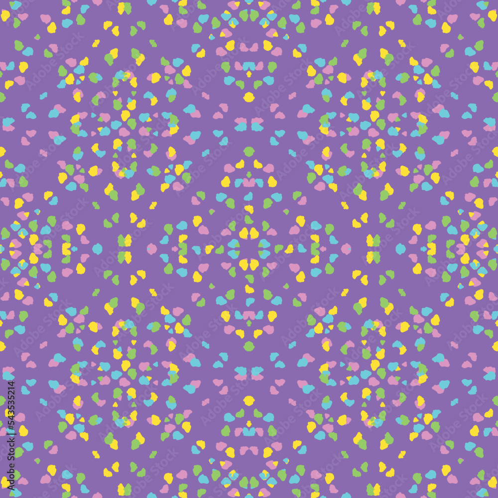 Seamless fractal pattern in vector format for printed fabrics or any ...