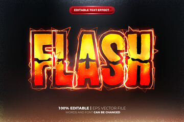 Poster - Flash Spark Editable text Effect Style