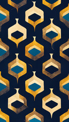 Sticker - blue and gold