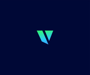v letter logo vector template abstract monogram symbol. usable for business sport, technology, fashi