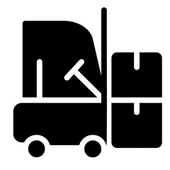 Poster - forklift icon