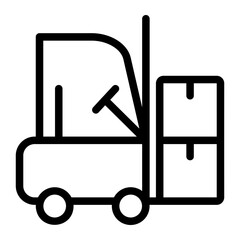 Wall Mural - forklift icon