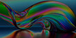 abstract background with liquid glass slow motion and refraction of lights rays,  Generative AI	 