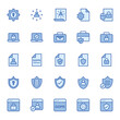 © Icon Splash - Fill blue outline icon for GDPR