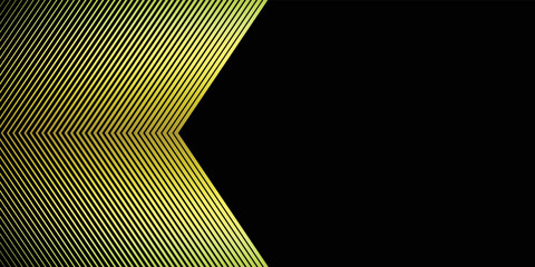 Black abstract background and yellow line