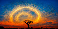 The Astrological Zodiac Can Be Seen In The Sky Over Africa And The Savannah. It Is A Powerful Visual For Astrology And African Horoscopes.