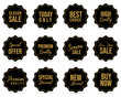 © onamonstudio - Set of Price tags. Promotional sale badge and retail paper stickers.