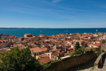 Wall Mural - The old medieval centre of Piran on the coast of Slovenia