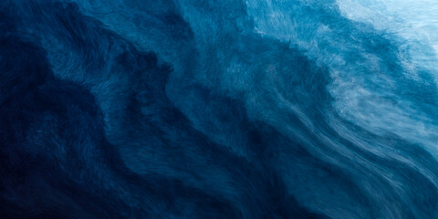 Wall Mural - abstract art teal blue green gradient paint background with liquid fluid grunge texture.