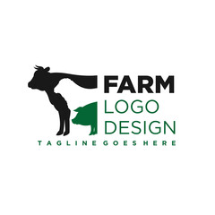 Farm logo design with livestock concept