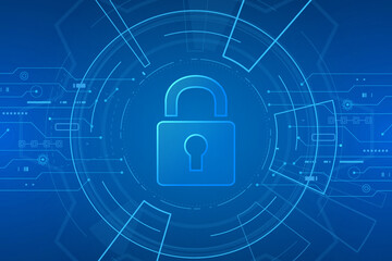 Cyber security technology concept , Shield With Keyhole icon with world map background , personal data , vector illustration.	
