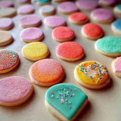 Canvas Print - heart shaped cookies