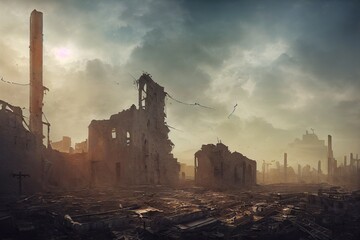 Canvas Print - Nuclear Post Apocalyptic