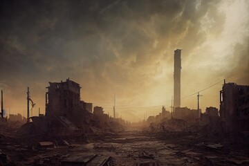 Canvas Print - Nuclear Post Apocalyptic