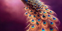 Firebird, Blurred Bokeh Background, Beautiful, Multi-colored Bird Feathers.