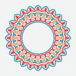 © Ahmad Taufiq - Retro abstract pattern with culture ornament on white background. round ornament decoration.