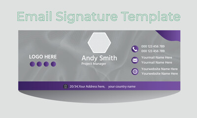 Email Signature template or personal identity 