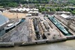 Historic Dockyard Chatham drone aerial view