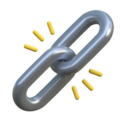 link status interface isolated 3d icon illustration