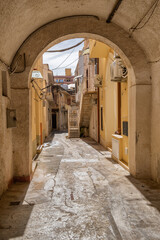 Wall Mural - Marsala small streets on Sicily in Italy