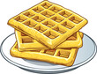Waffles. Vector illustration on a white background