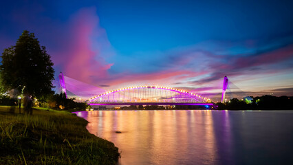Wall Mural - Sunset over Putrajaya Lakeside.
