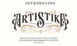 © MADJDIVECTOR - Vintage Victorian typeface decorative Font