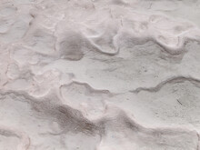 Close-up Of A Beautiful Travertine Terrace Of Carbonate Minerals In Pamukkale, Turkey