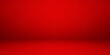 © natrot - Empty red studio room, used as background for display your products