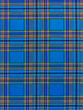 high resolution typical scottish tissue with blue background 
