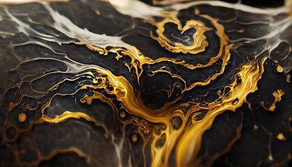 Canvas Print - The picture in macro mode shows a marble pattern of different colors. 3D rendering