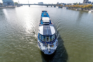 river cruise ship on the river Rhine