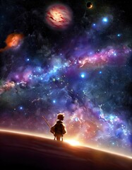 Wall Mural - Looking into the future of space