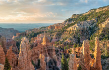 Sunrise On The Fairyland Loop Trail At Bryce Canyon National Park