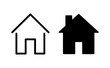 © Lunaraa - House icon vector for web and mobile app. Home sign and symbol