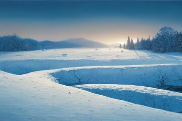 Poster - Winter landscape