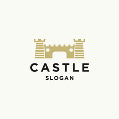 Wall Mural - Castle logo icon design template 